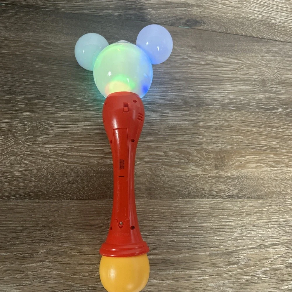 Disney Parks Disneyland Mickey Mouse Light Up Glow Bubble Wand Souvenir 14